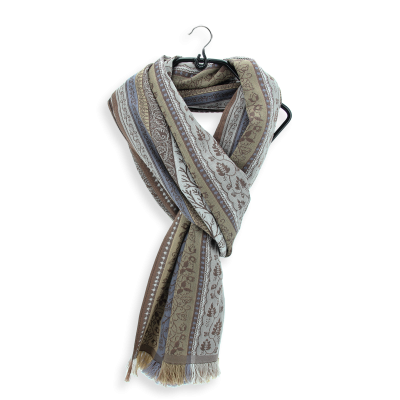 ECHARPE BEIGE HOMME LAINE – ROMAIN