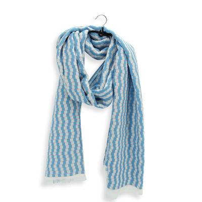 ECHARPE COTON MODAL BLEU VIF - DESERT