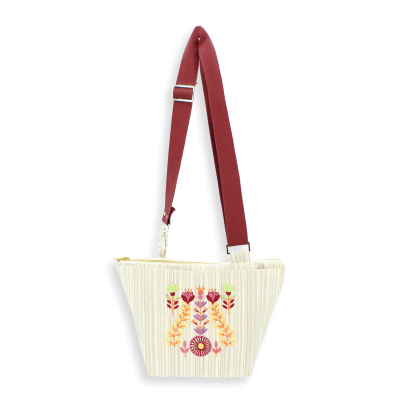 EMBROIDERED SHOULDER BAG- SOLSTICE D'ETE GOLD