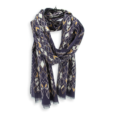 LOSANGE - MARINE COTTON PRINTED CHEICH