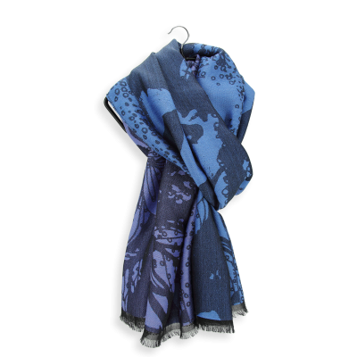 MAXI ETOLE LAINE BLEU  PARME - PASSION