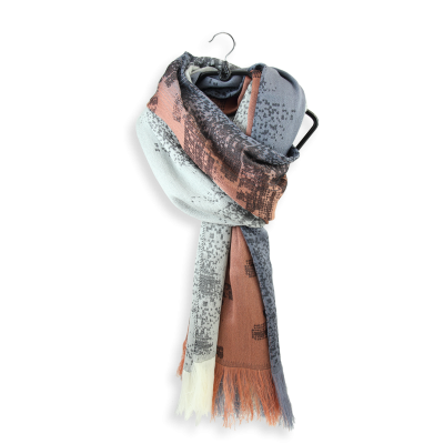 OFF-WHITE, WOOL BLEND STOLE - PHILADELPHIA