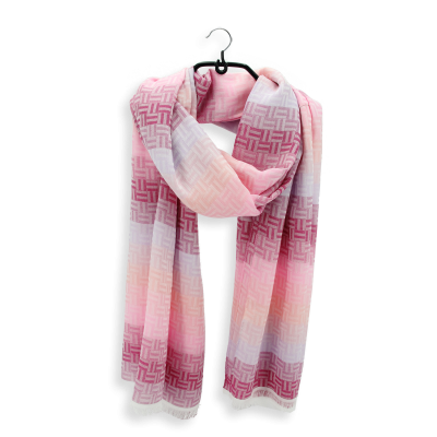 PINK COTTON BLEND STOLE - BOREAL