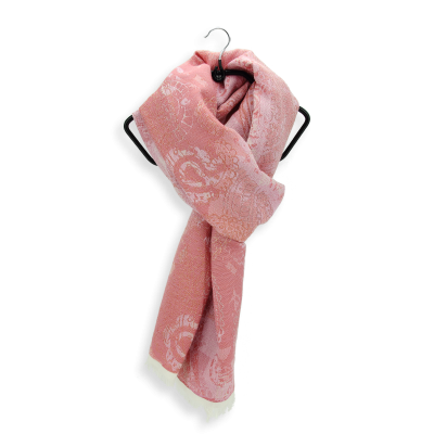 PINK WOOL BLEND SCARF - CACHE-CACHE