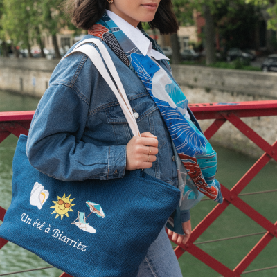 SAC CABAS PERSONNALISABLE - SOLEIL