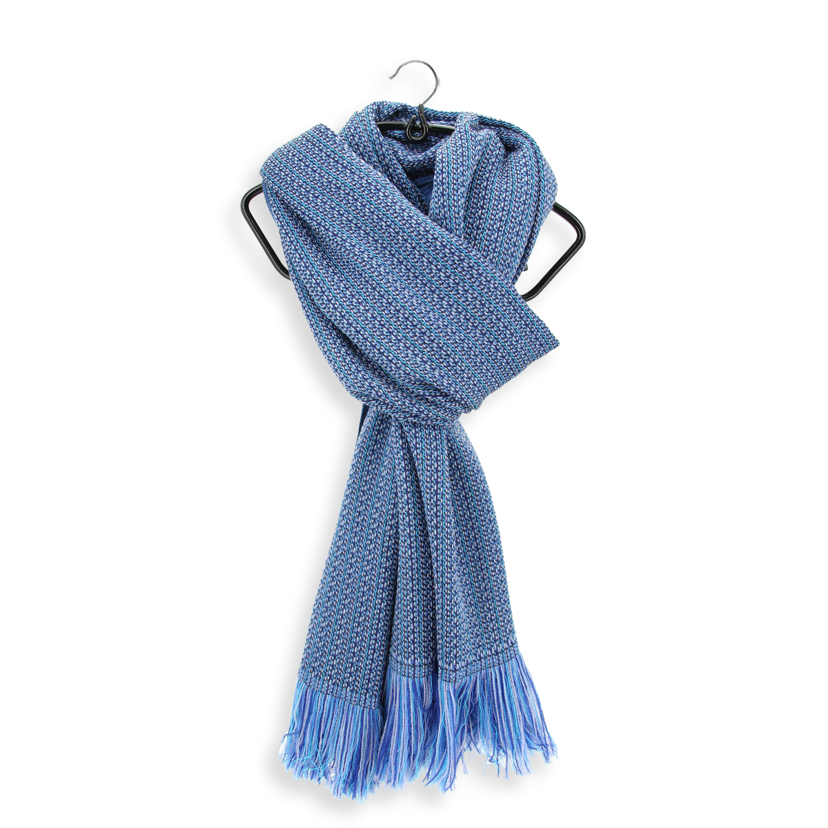 小物 COTTON STOLE - BLUE Blue handloom cotton stole – the good loom