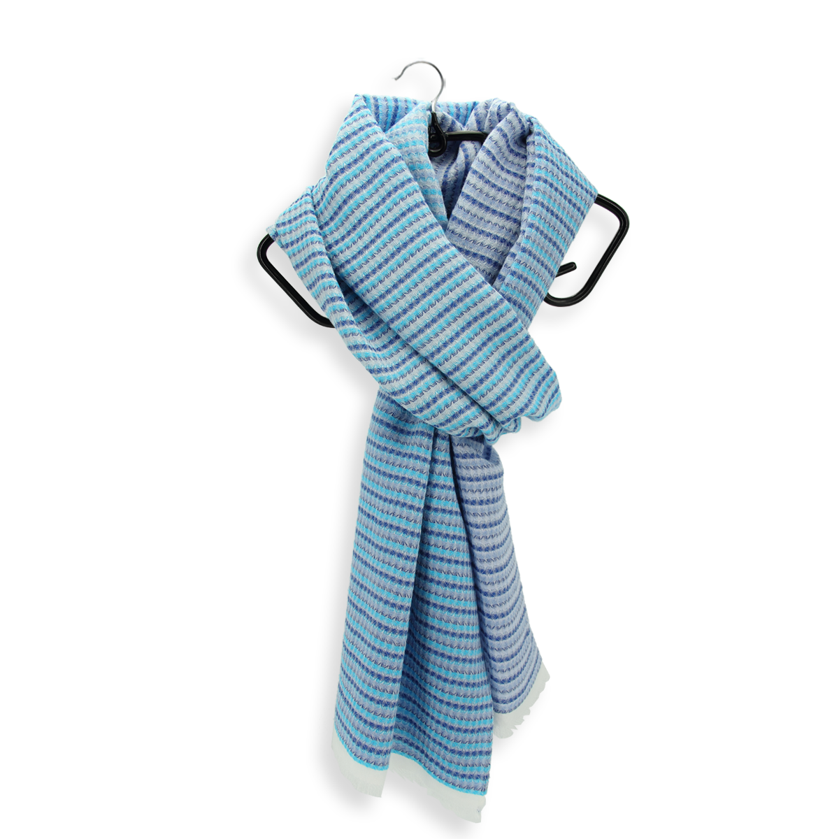 Écharpe plaid bleu marine homme et femme