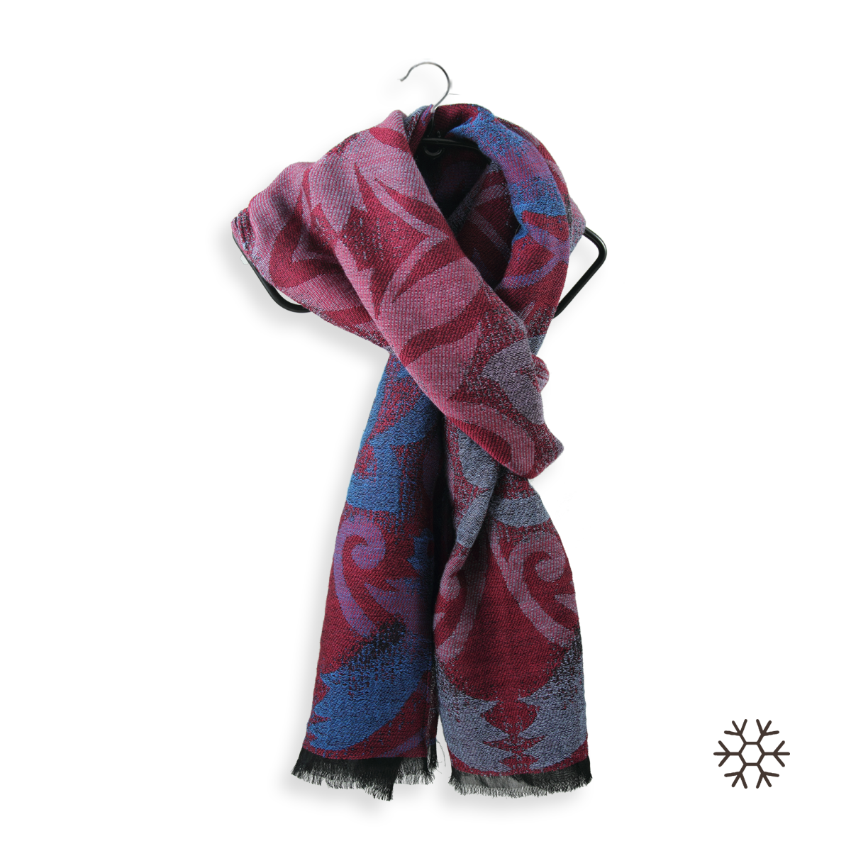 Echarpe femme en laine rouge Douce et agréable