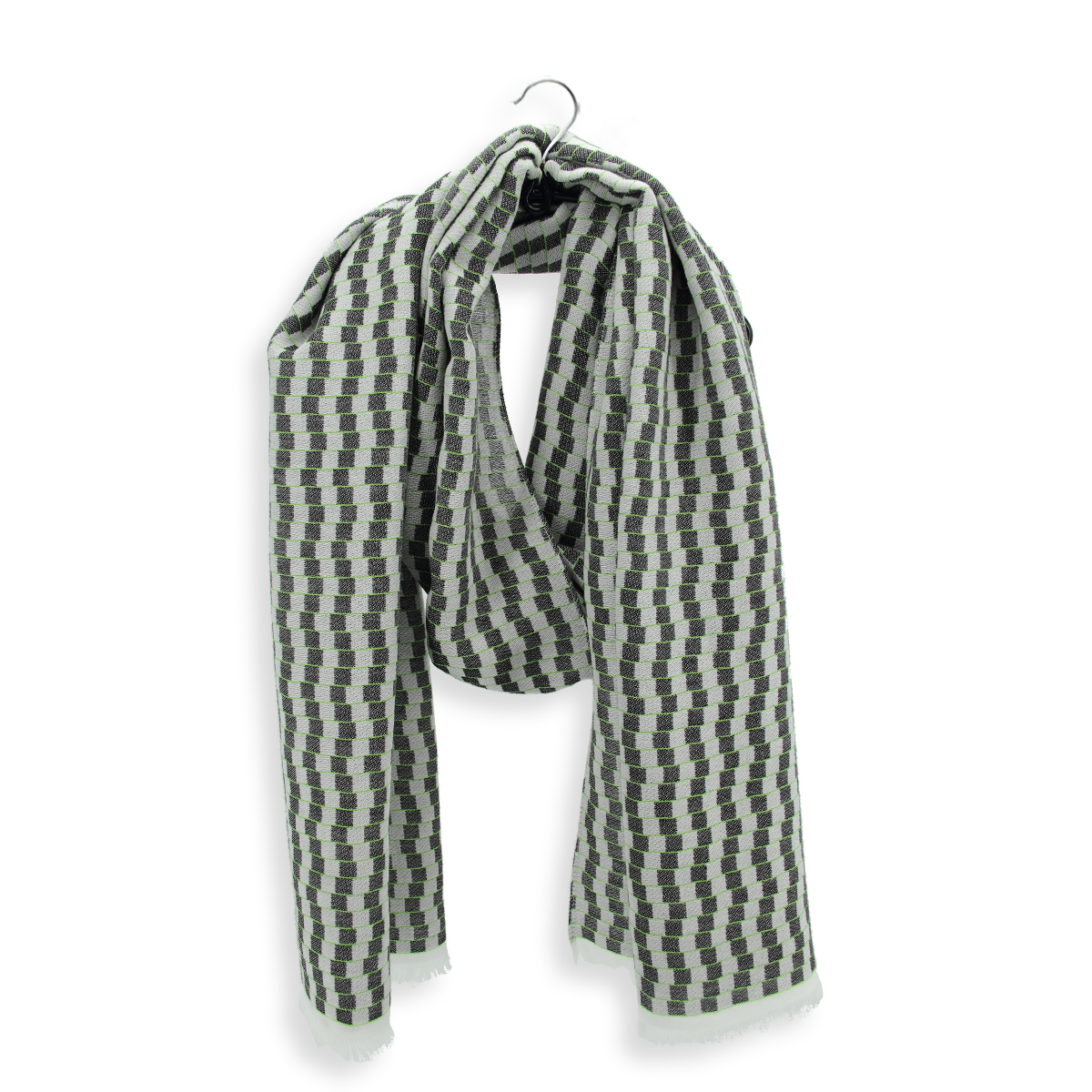 Echarpe femme extra large unie avec fil brillant noir | GEMO