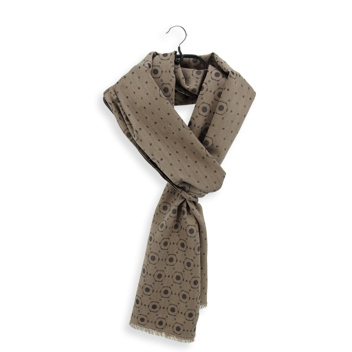 Foulard Homme beige chic et luxueux en soie - Style Intemporel