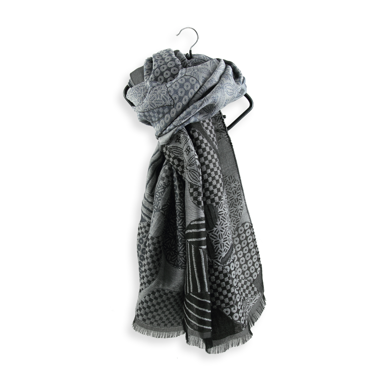 Écharpe Hiver AMOLDO Unisexe - Laine Acrylique Douce, Motif Rayure