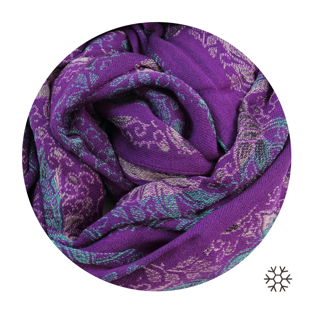 echarpe violette femme