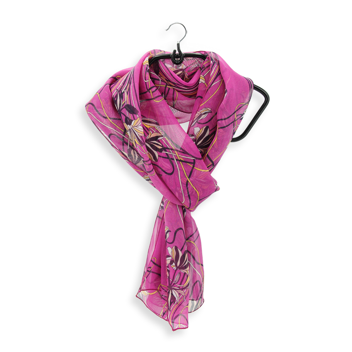 Foulard De 70% Soie Et 30% Viscose Pour La Femme - écharpe Réversible