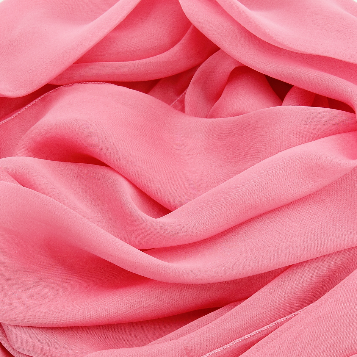 Petit foulard Bicolore 37*167 cm en soie rose – Soieries du Mékong