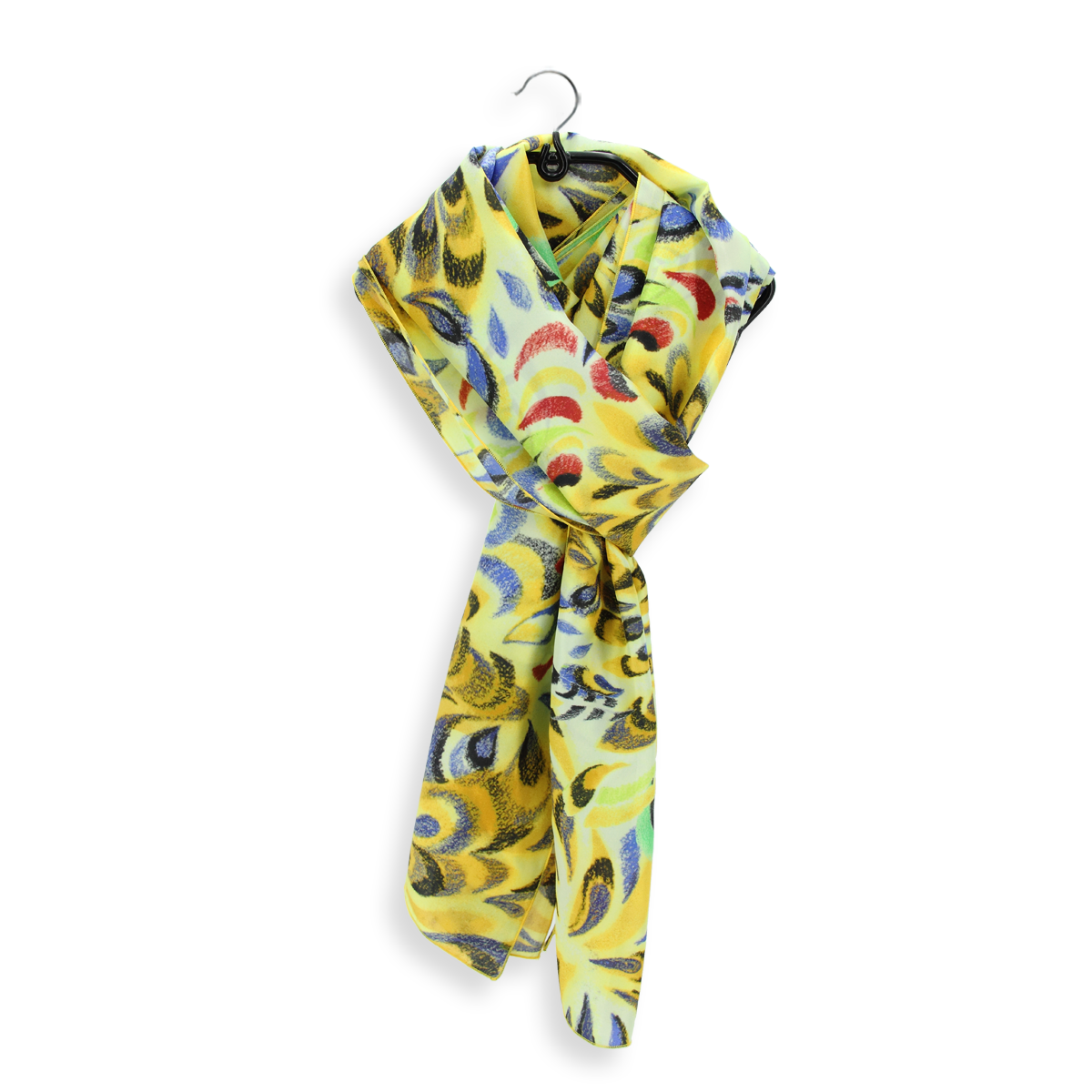 Écharpe Femme Jaune Noir - Polyester, 155 X 25 Cm, Douce, Chaude, Pour Enveloppement, Soirée, Mariage, Cadeau