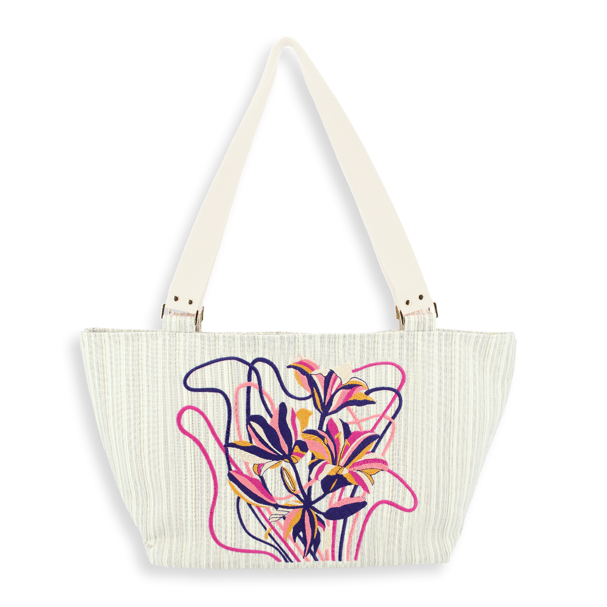 Sac brodé fleurs hotsell