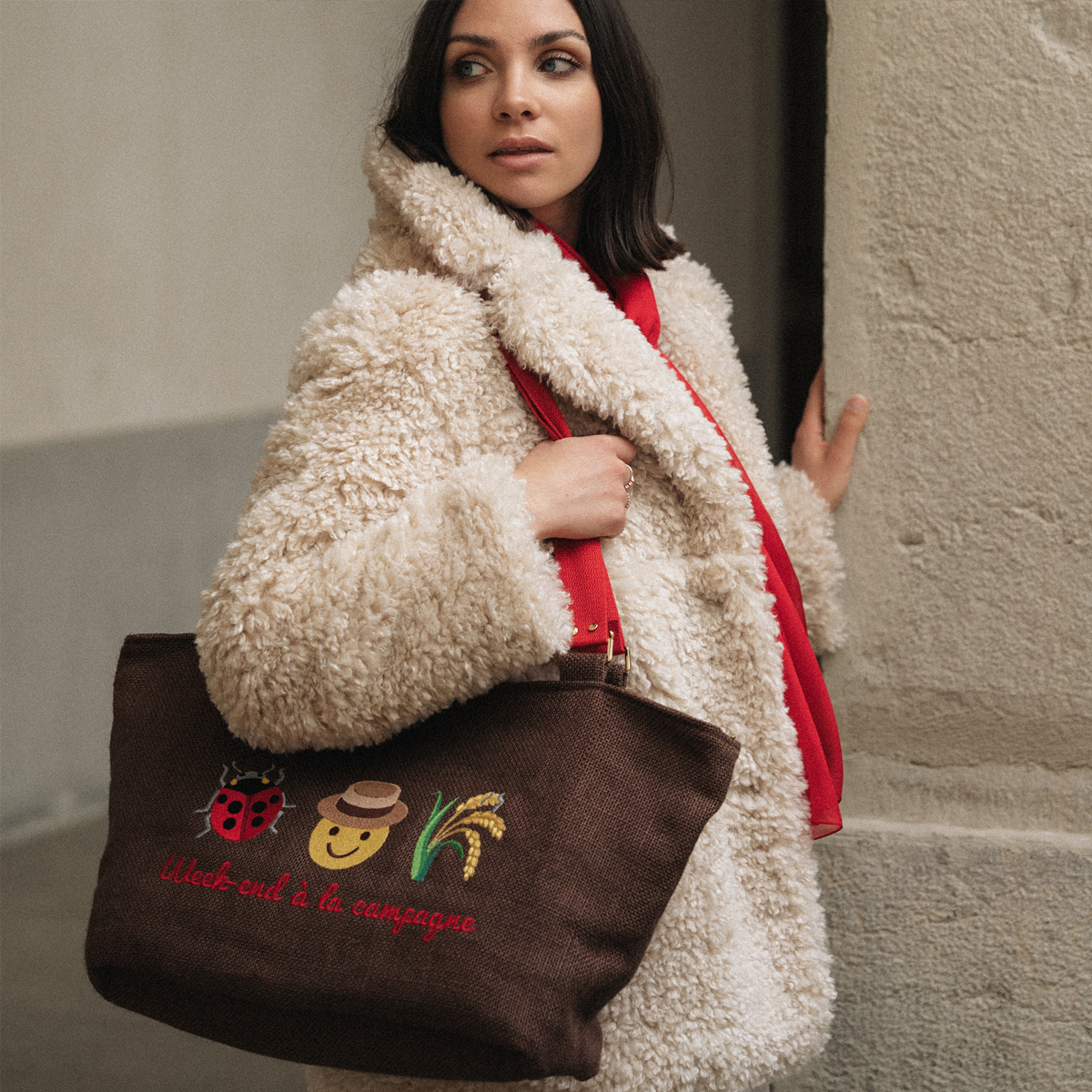 Sac clearance cabas coccinelle