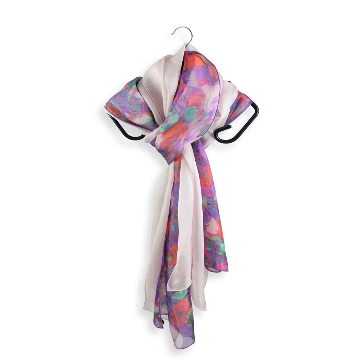 plain red silk scarf